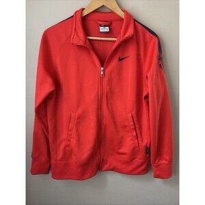 Nike Men’s XL Red Barcelona Track Jacket Full Zip Soccer Barca Menswear